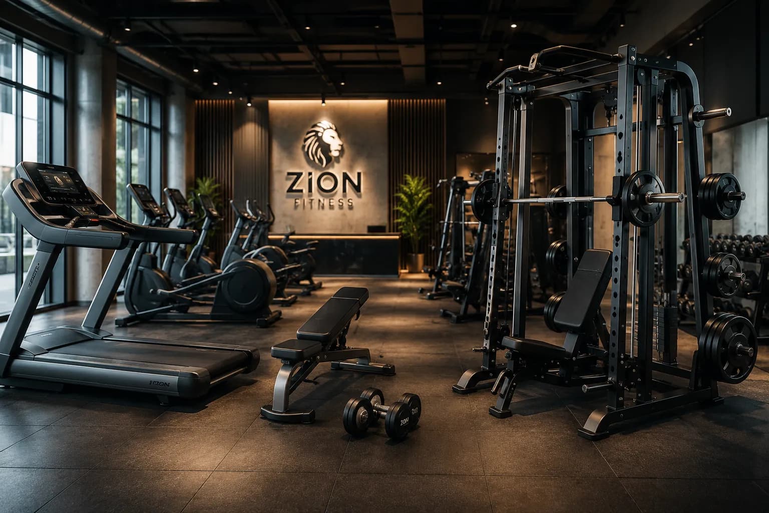 Zion Fitness showroom interior