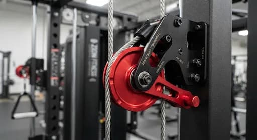 Close-up of Zion Fitness smooth pulley system